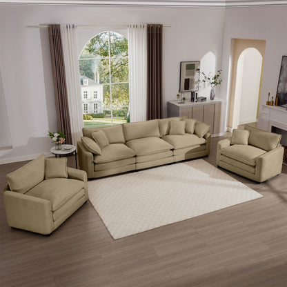 Elegant Oversized Sectional Sofa Set With Deep Seats And Flexible Layout Home Essentials