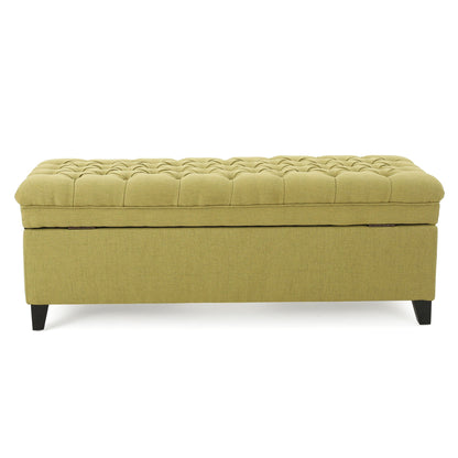 Juliana - Storage Ottoman With Birch Legs Noble House