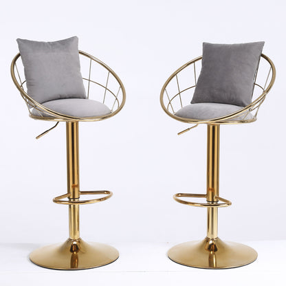 Unique Design Bar Chair, 360 Degree Rotation, Adjustable Height, Suitable For Dining Room And Bar Home Essentials