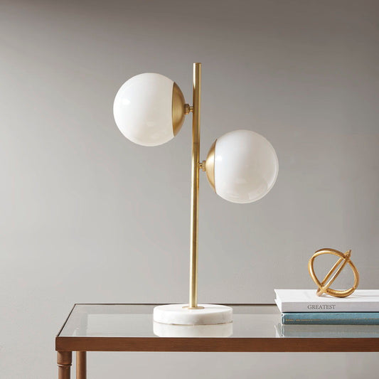 Holloway - Table Lamp - White / Gold