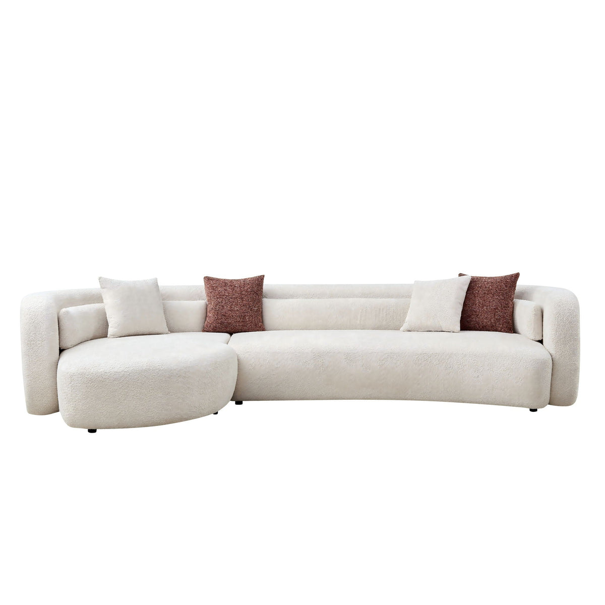 Curved Sectional Sofa, L - Shape Modular Chaise Home Essentials