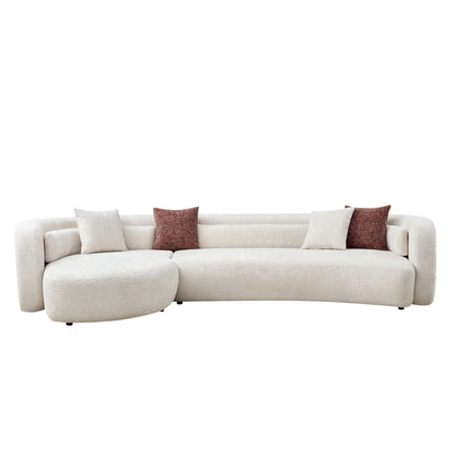 Curved Sectional Sofa, L - Shape Modular Chaise Home Essentials