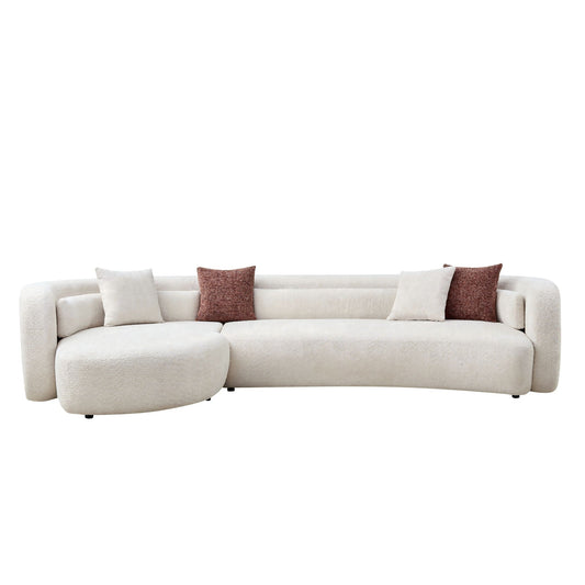 Curved Sectional Sofa, L - Shape Modular Chaise Home Essentials