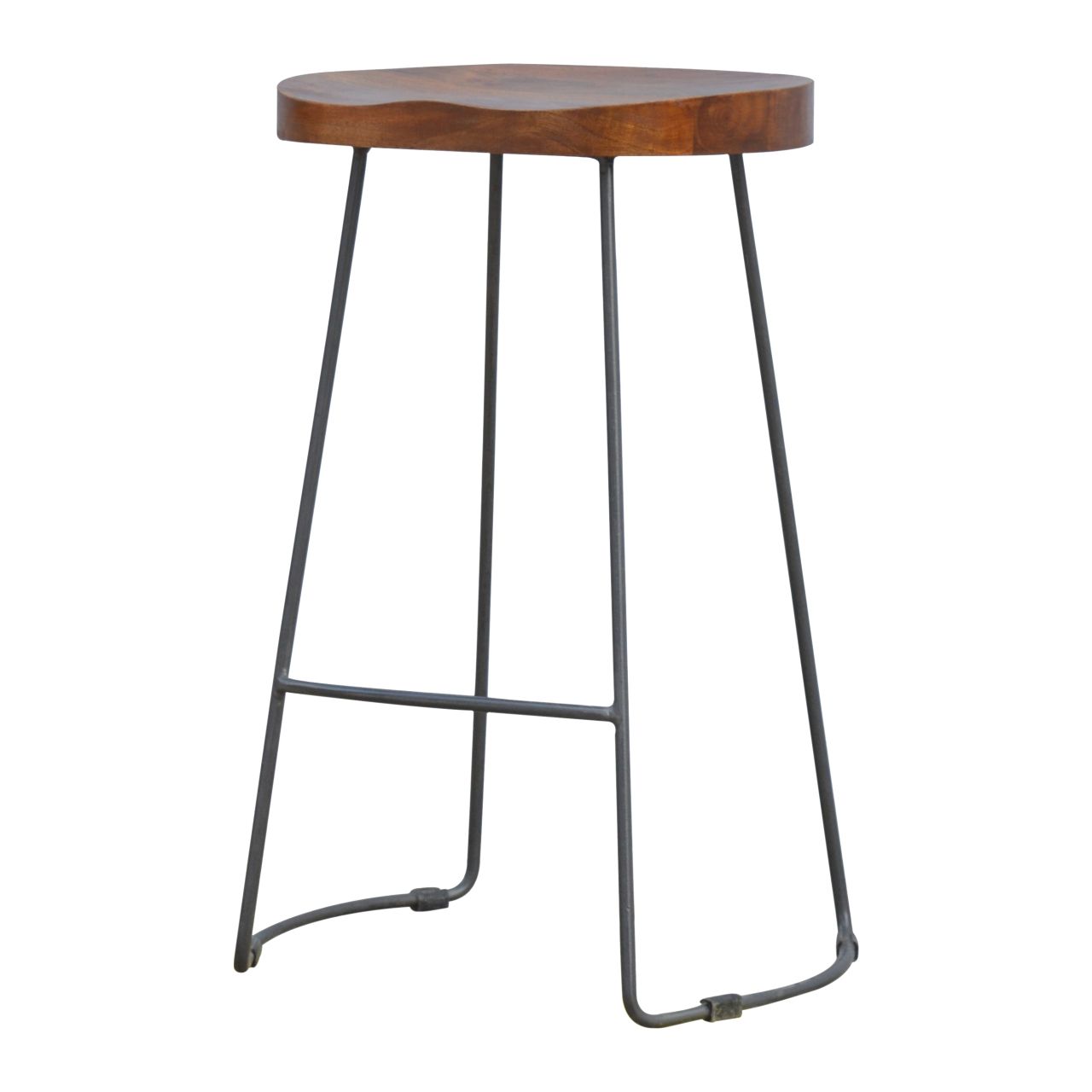 Industrial Chunky Bar Stool - Chestnut Artisan Furniture