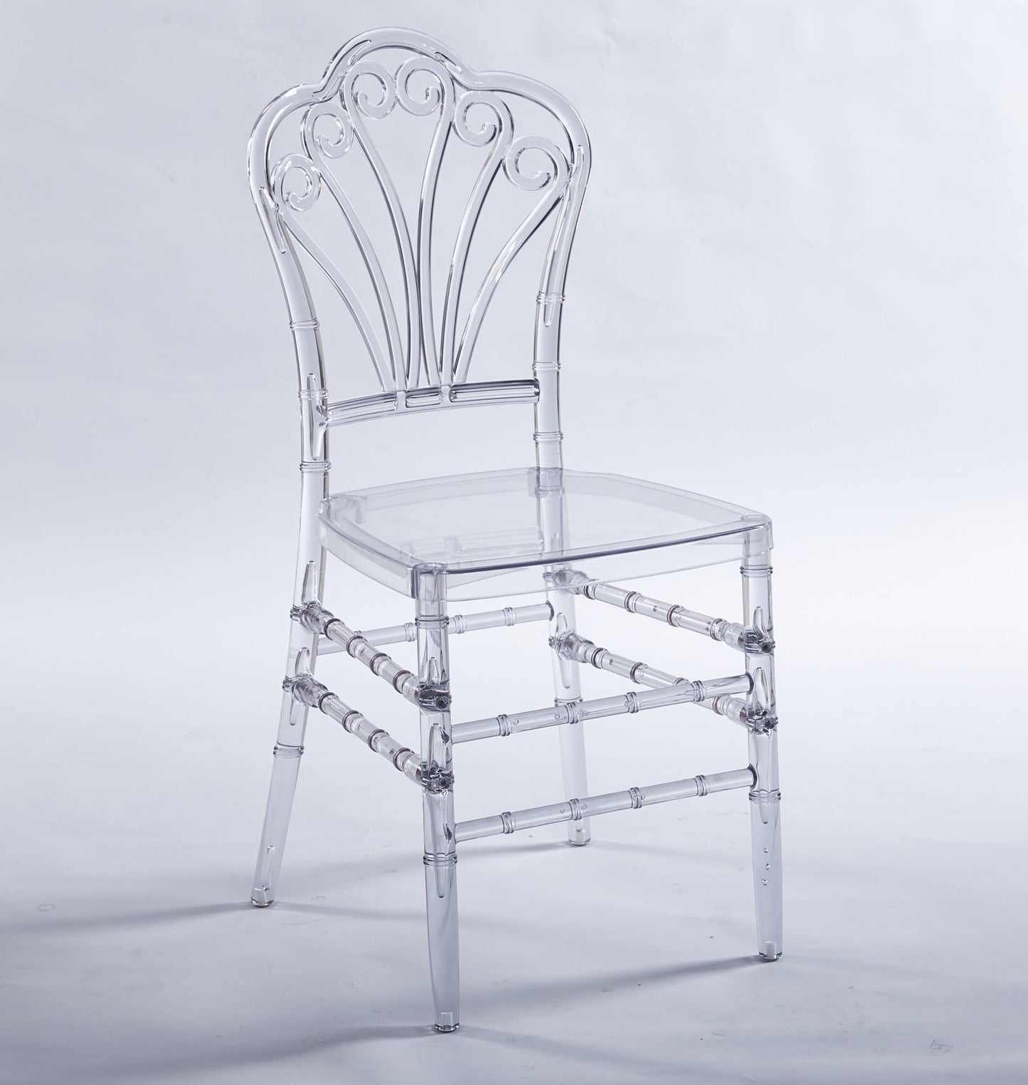 Welding Chair, Dining Chair / Plastic Seat (Set of 4) - Transparent Home Essentials