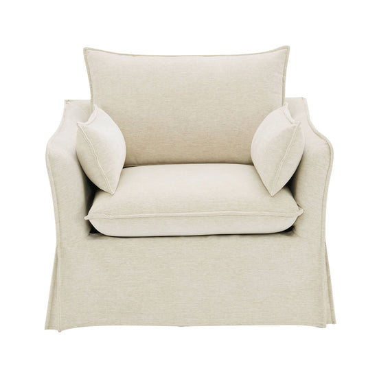 Shane - Chair With 2 Pillows - Beige Acme