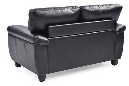 Stylish Loveseat With Padded Arms Glory Furniture