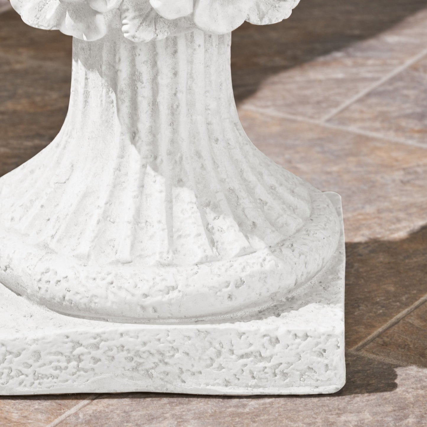Garden Durable Urn Planter - Antique White Noble House