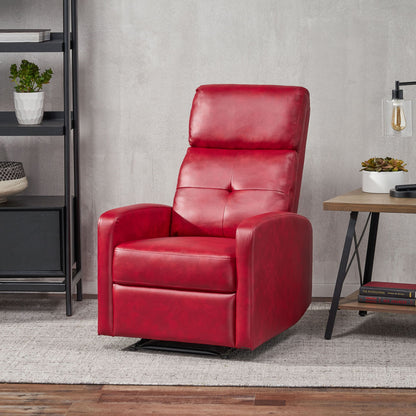 Contemporary Recliner Chair With Push Back Function Noble House