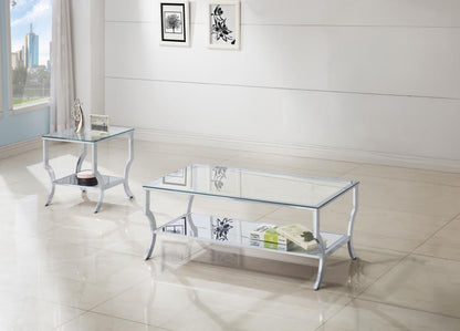 Saide - Glass Top Coffee And End Table Set Coaster Fine Furniture