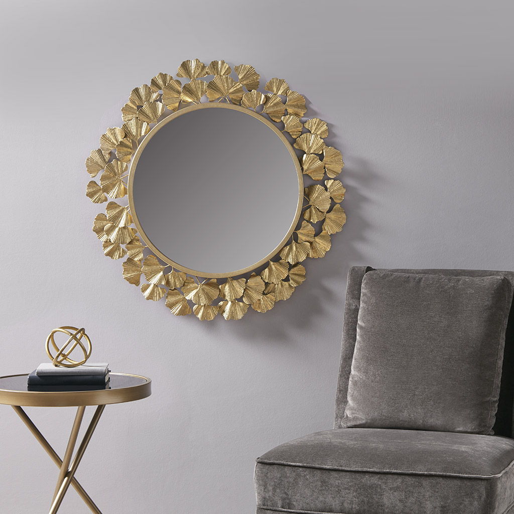 Eden - Foil Ginkgo Mirror - Gold