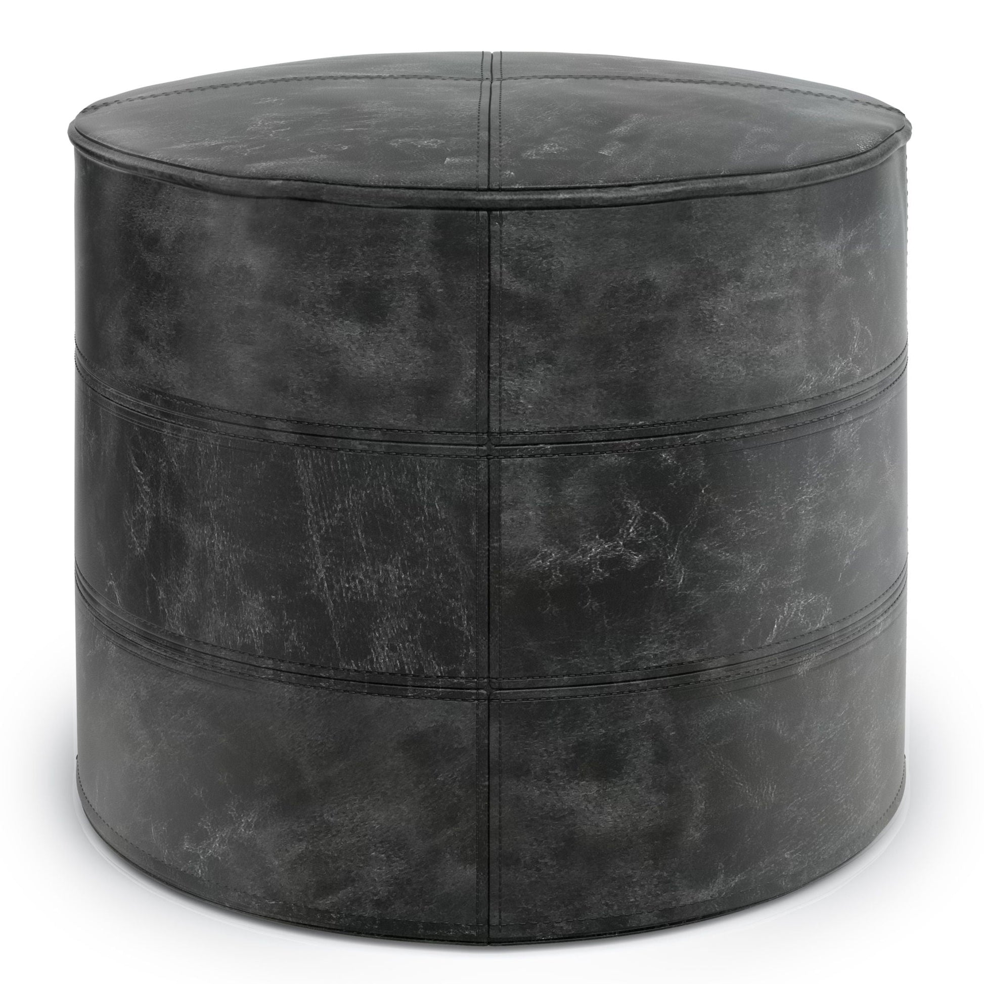 Connor - Handcrafted Round Pouf Simpli-Home