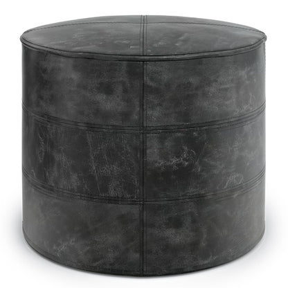 Connor - Handcrafted Round Pouf Simpli-Home