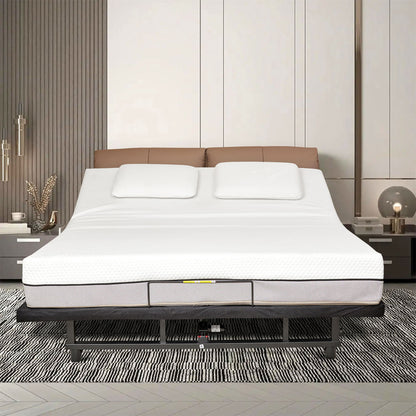 Adjustable Bed Base Frame With Head And Foot Incline Quiet Motor Zero Gravity Home Essentials