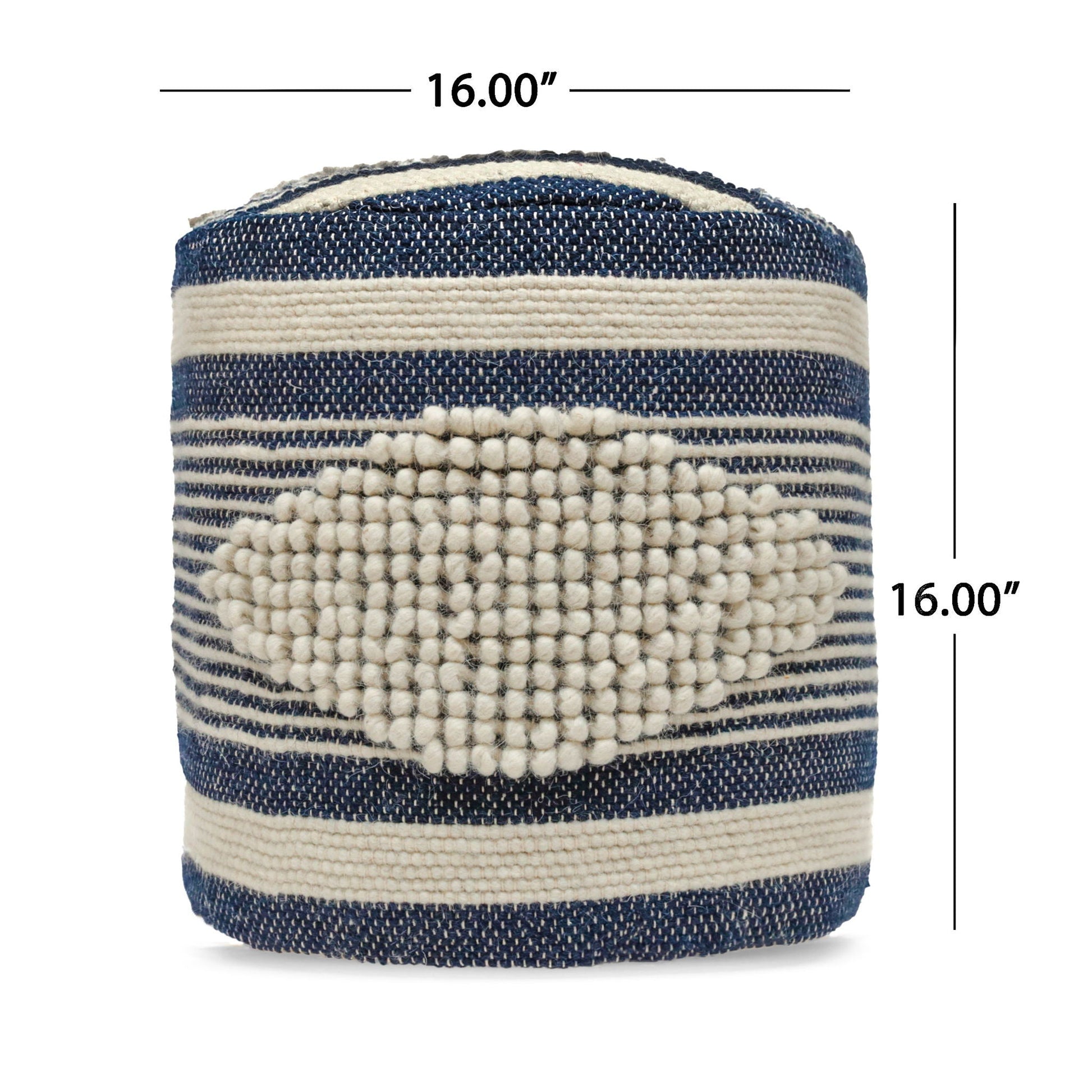 Diamond - Handcrafted Cylindrical Pouf Home Essentials