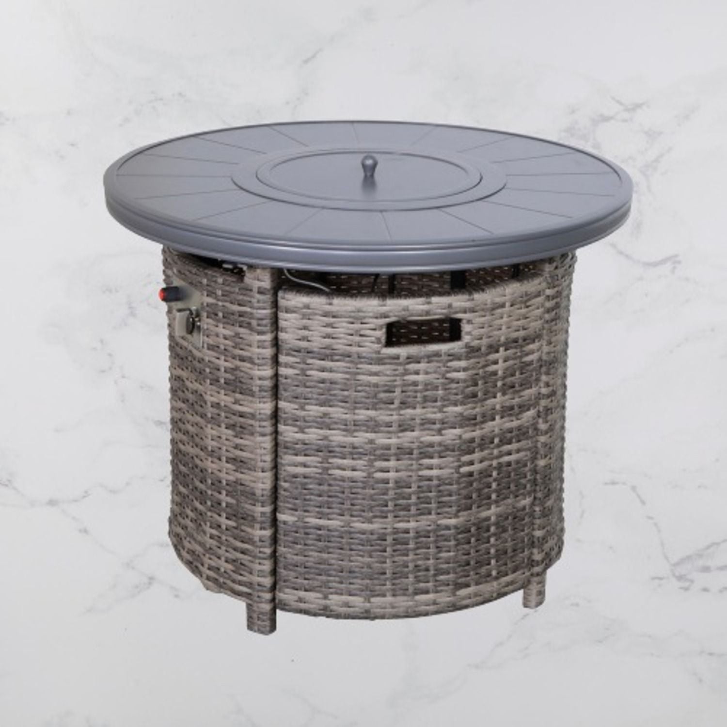 Outdoor Fire Pit Table With Lid LSI Patio Furniture