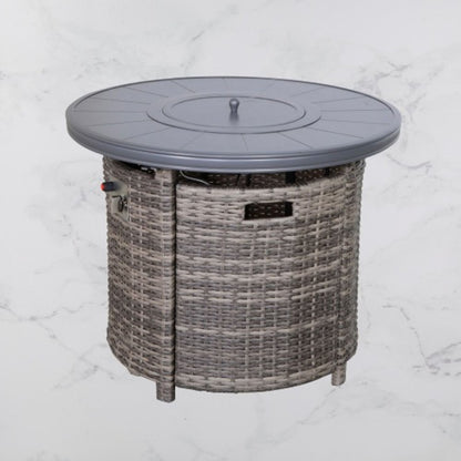 Outdoor Fire Pit Table With Lid LSI Patio Furniture