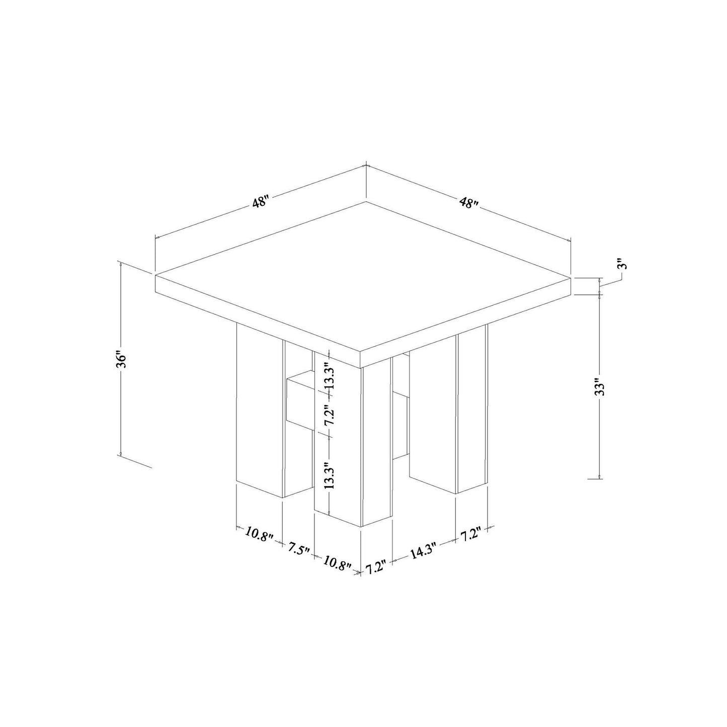 Mikha - Bar Table And Bar Stool Global Furniture USA