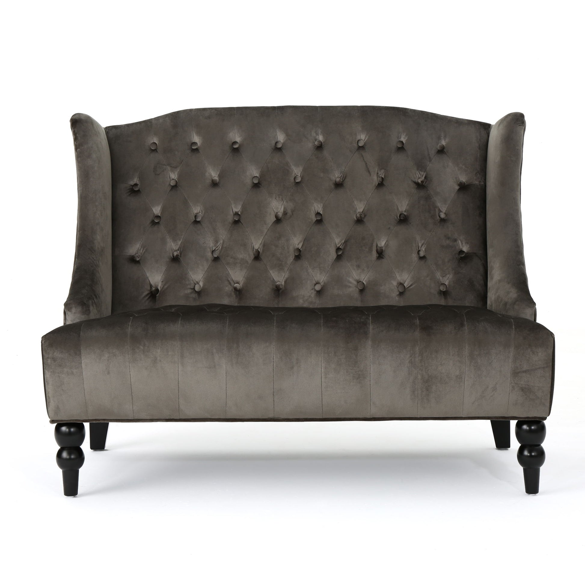 Nurturing - Upholstered Loveseat With Wing Back And Diamond Tufting Noble House