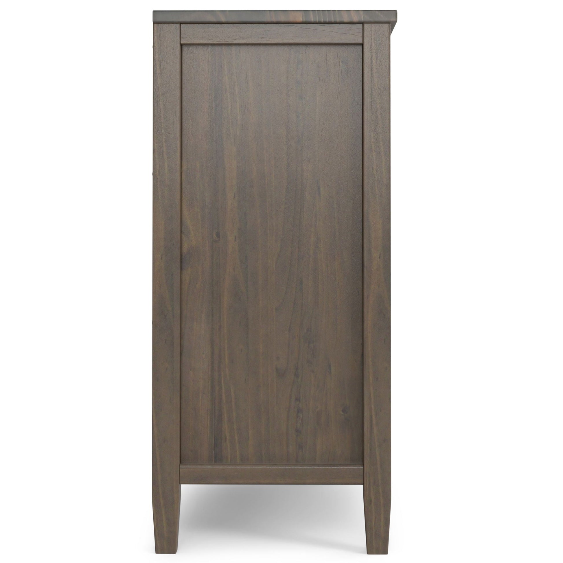 Ela - Low Storage Cabinet - Smoky Brown Simpli-Home