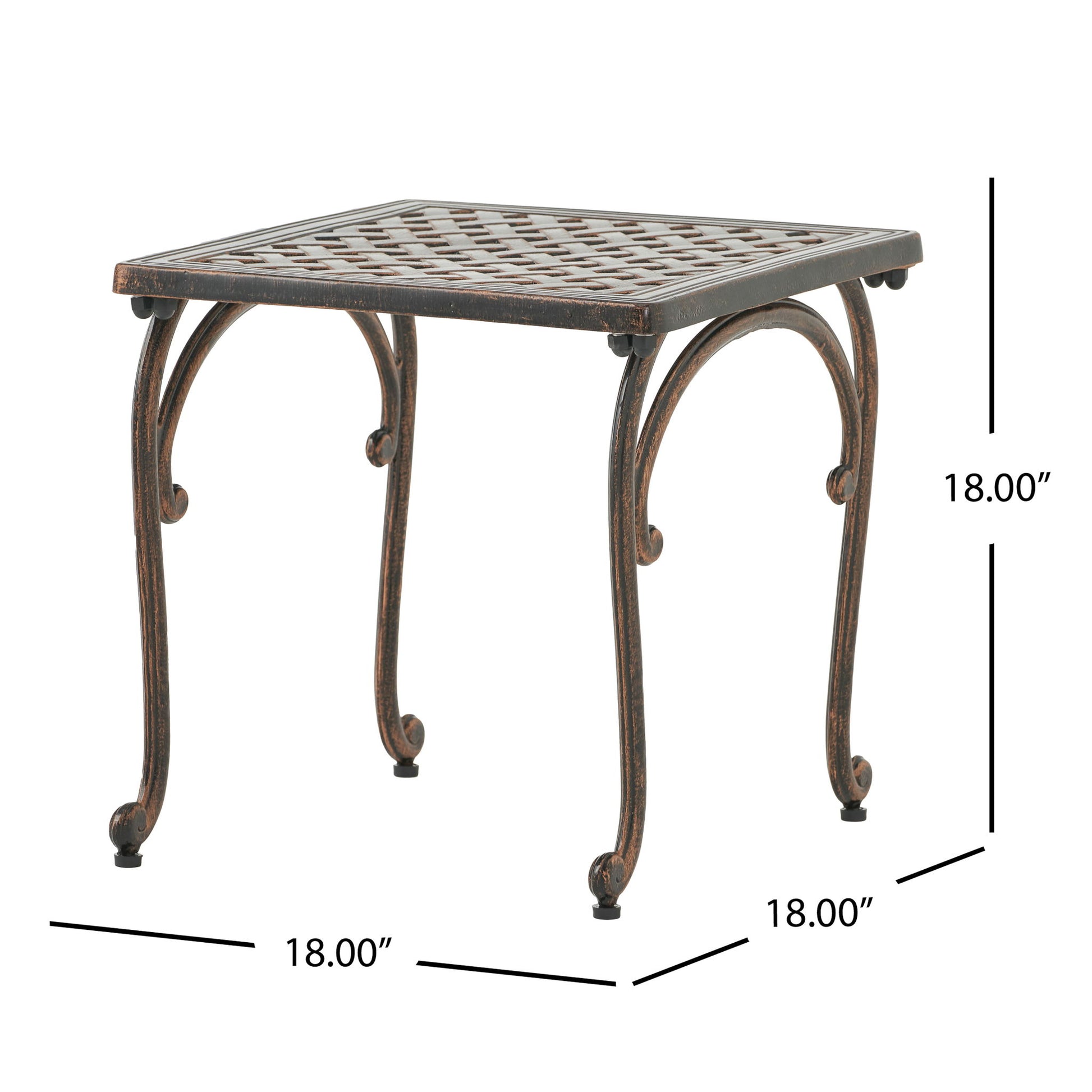 Laughlin - Traditional Style Cast End Table Set - Antique Espresso Noble House