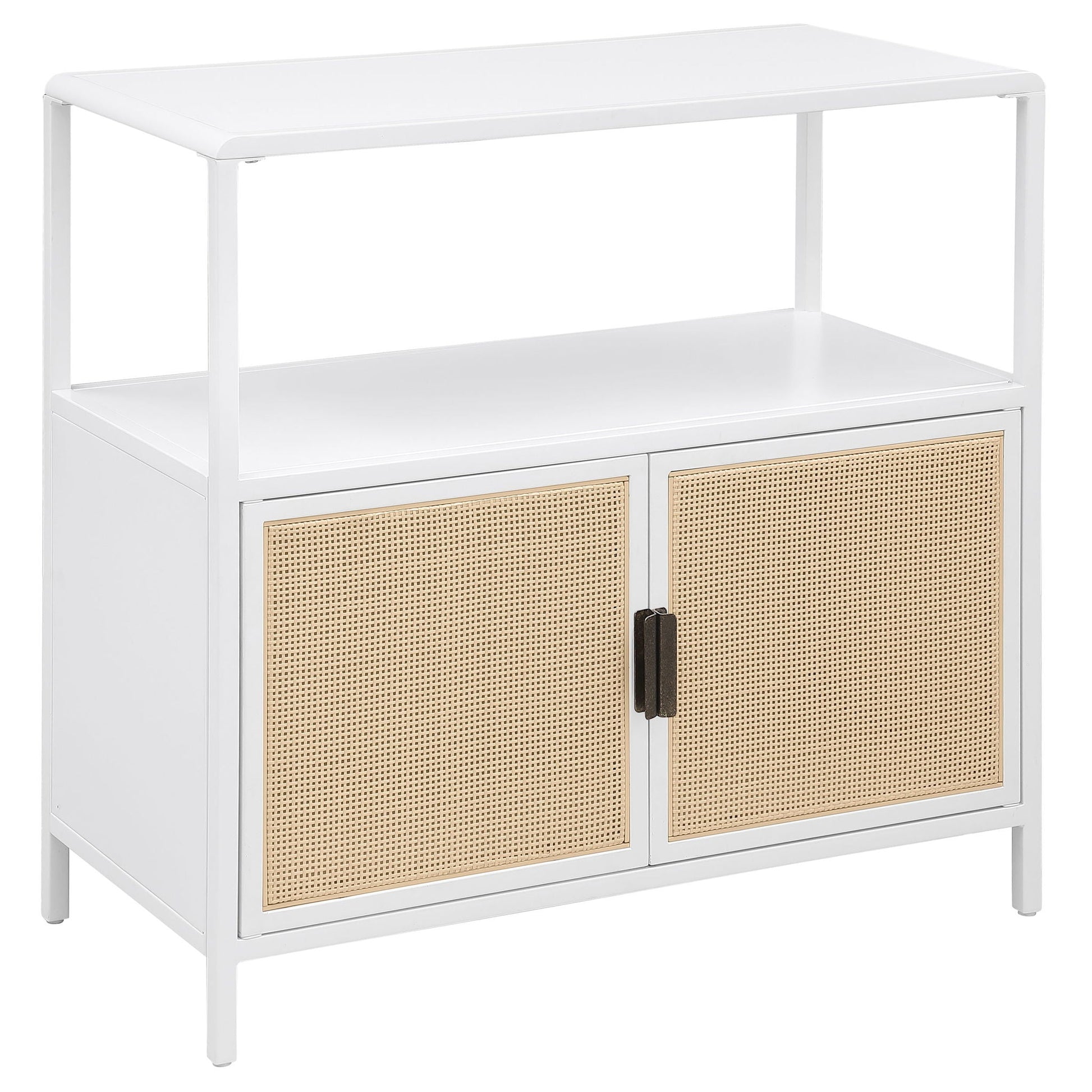 Amherst - 2-Door Radio Weave Cane Metal Accent Cabinet Coaster Fine Furniture