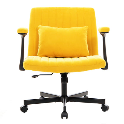 Criss Cross Armrest Office Chair With Wheels Home Essentials