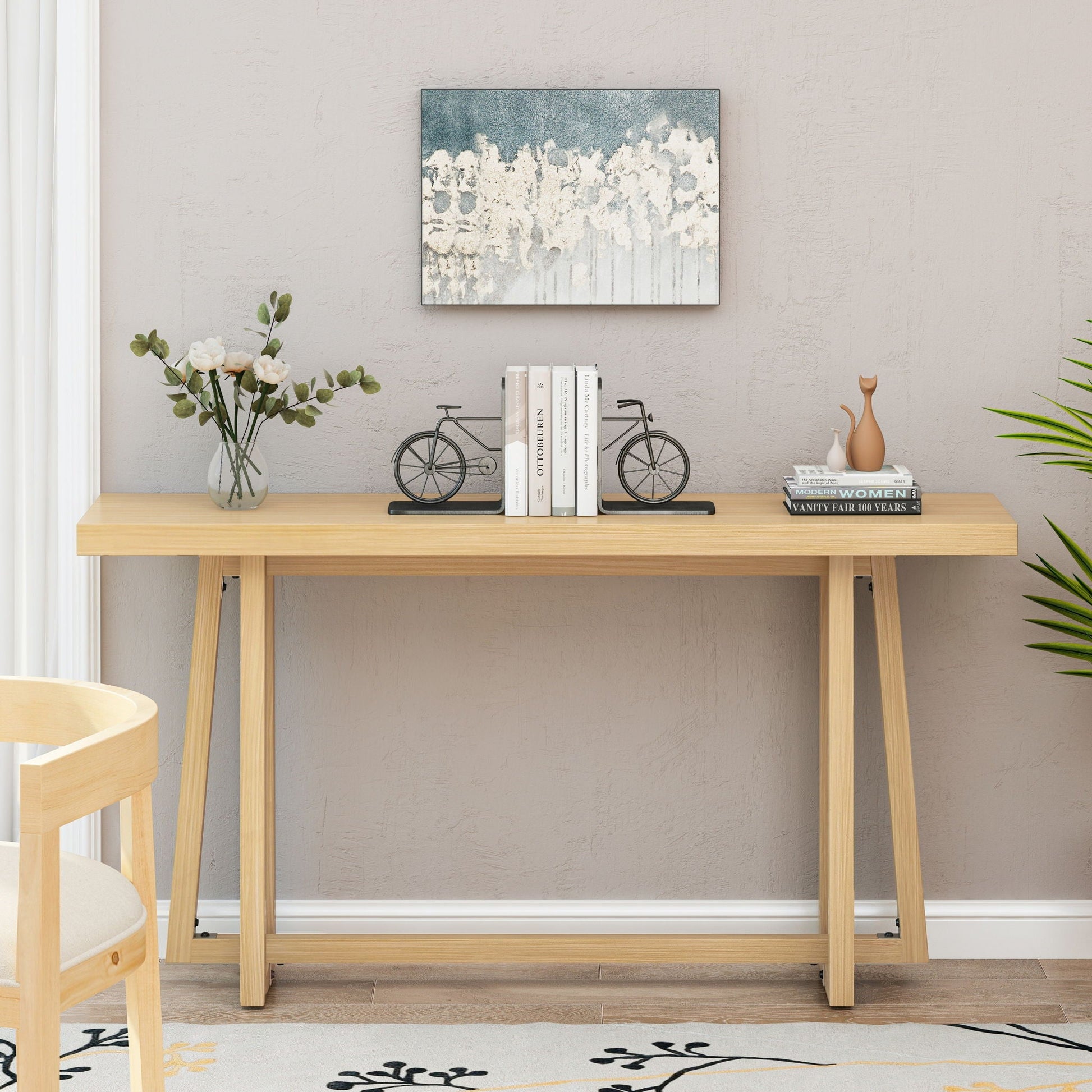 Console Table, Stylish Rectangular Entryway Table Home Essentials