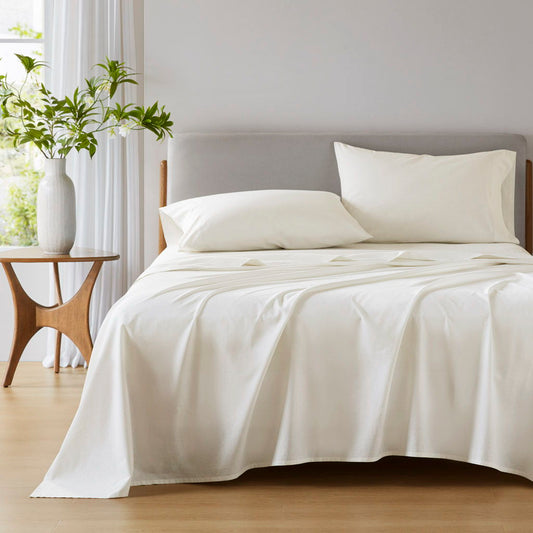 Cotton 144TC - California King Solid Sheet Set - Ivory Super Listing