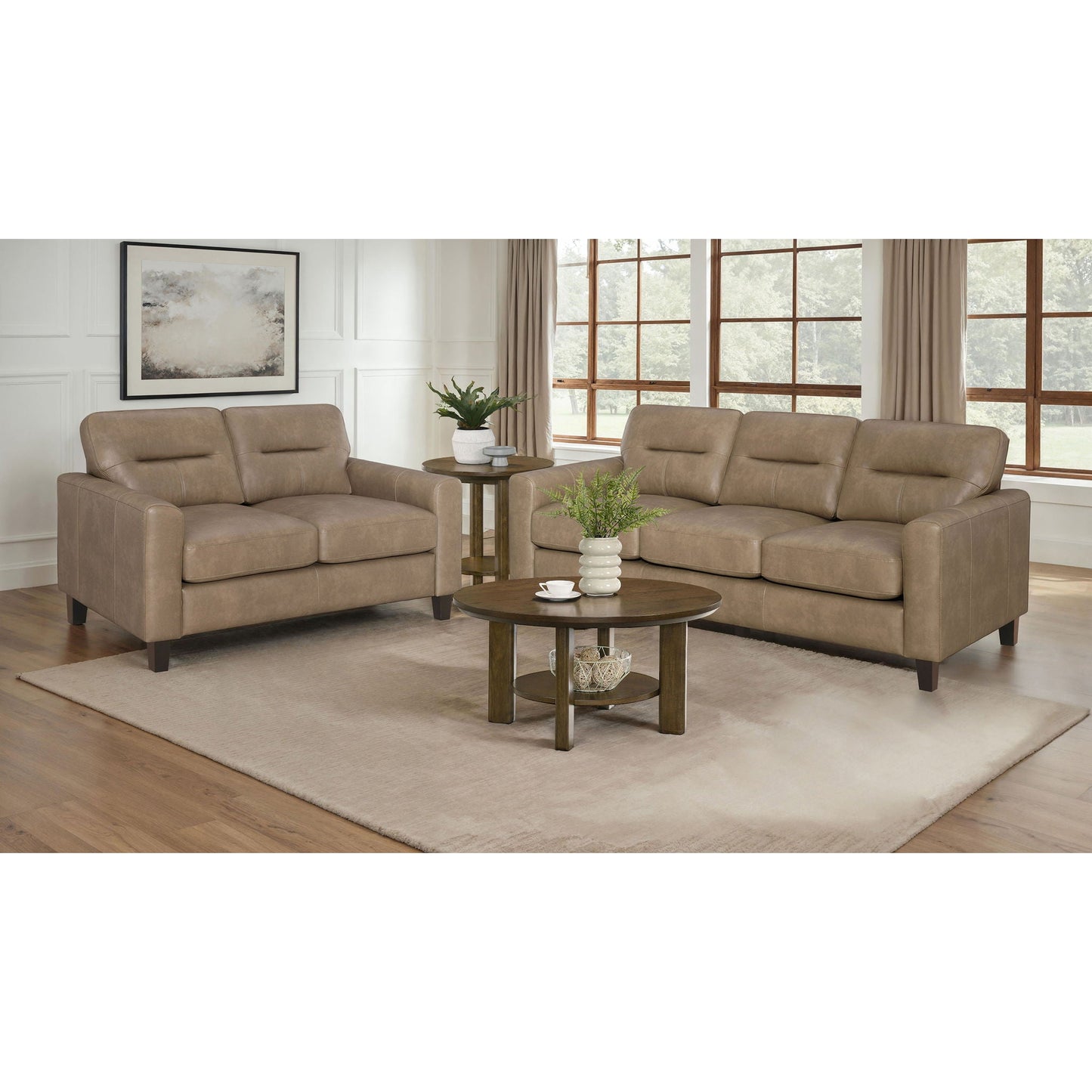 Remington - Sofa Set With Track Arms Furniture Max