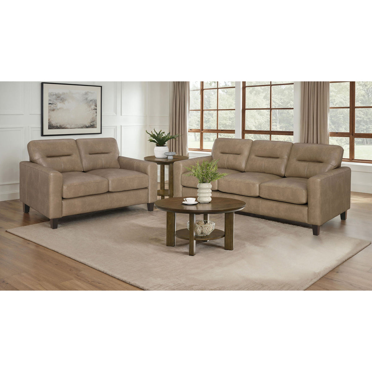 Remington - Sofa Set With Track Arms Furniture Max
