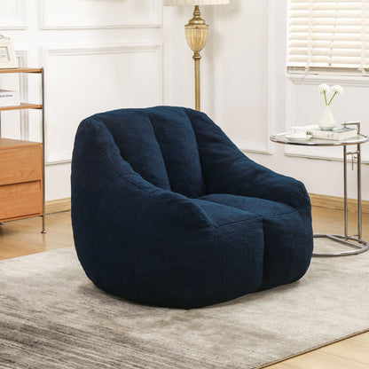 Comfy Bean Bag Chair With Memory Foam Filler, Tufted Soft Home Essentials