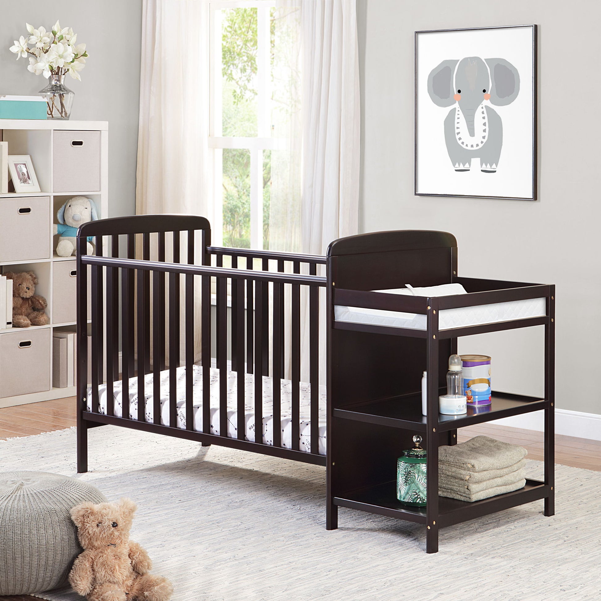 Ramsey - 3-in-1 Convertible Crib / Changer Combo Suite Bebe