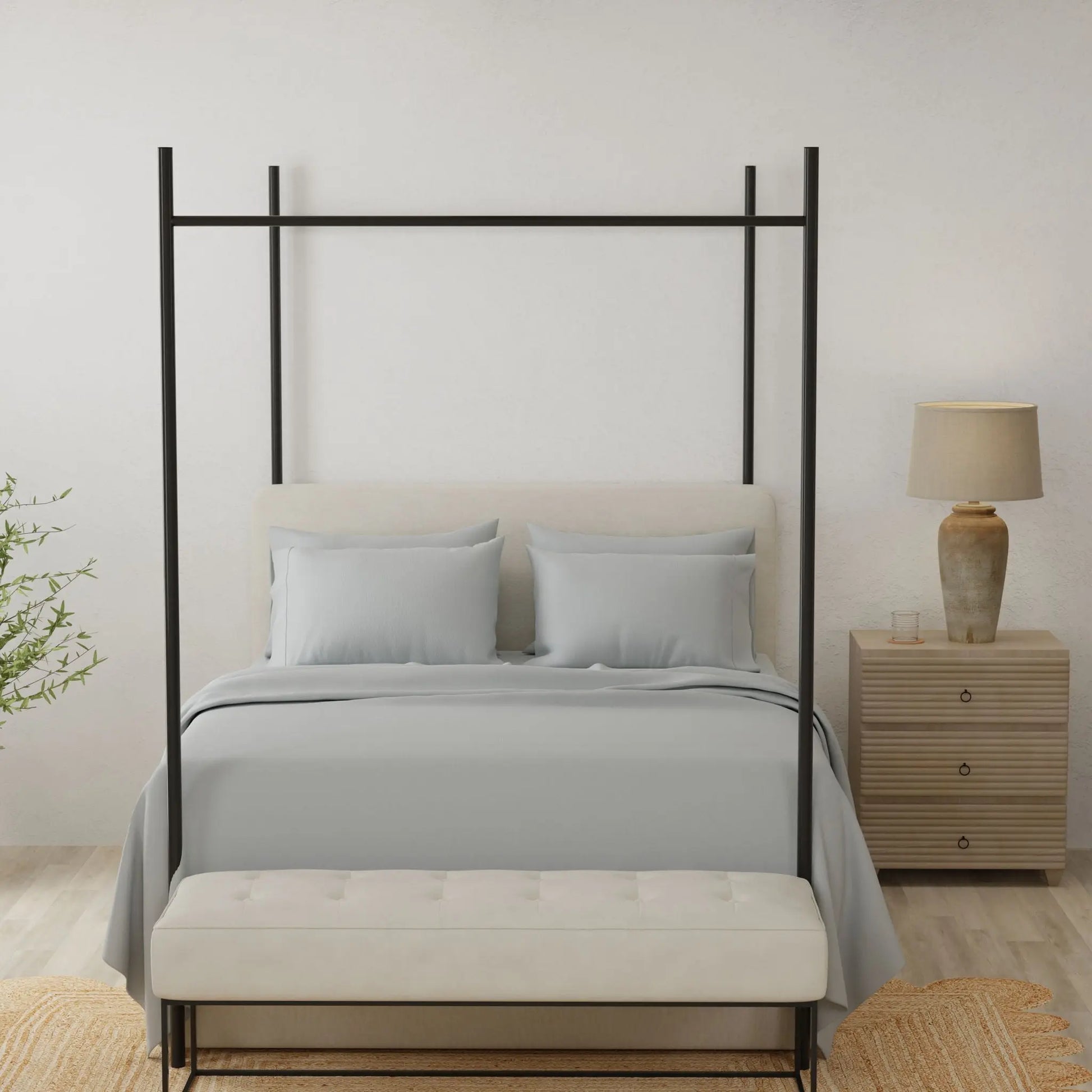 Brushed Microfiber Hypoallergenic Split Sheet Set Omne Sleep