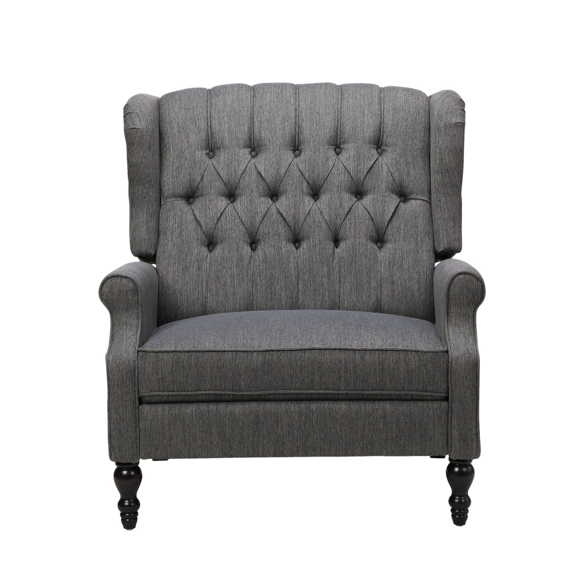 Dunham - Contemporary Fabric Tufted Oversized Pushback Recliner Noble House