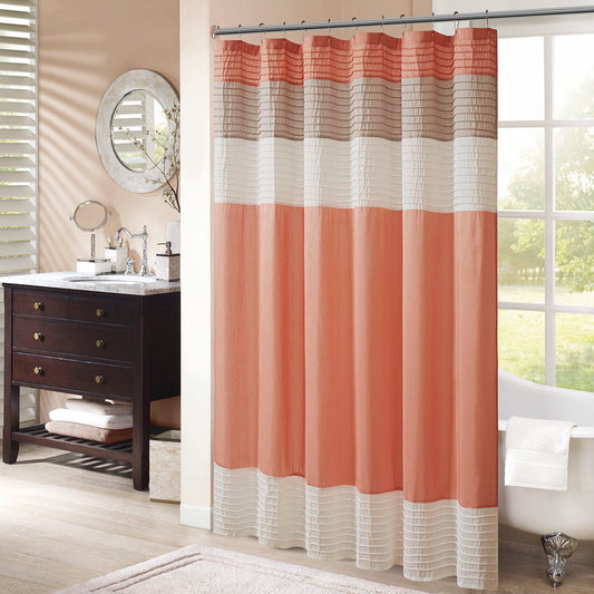 Amherst - Shower Curtain - Coral