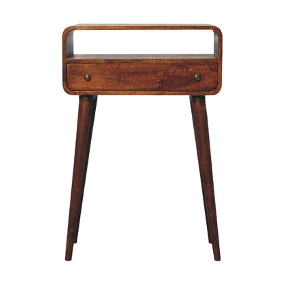 Curved Chestnut Console Table Artisan Furniture