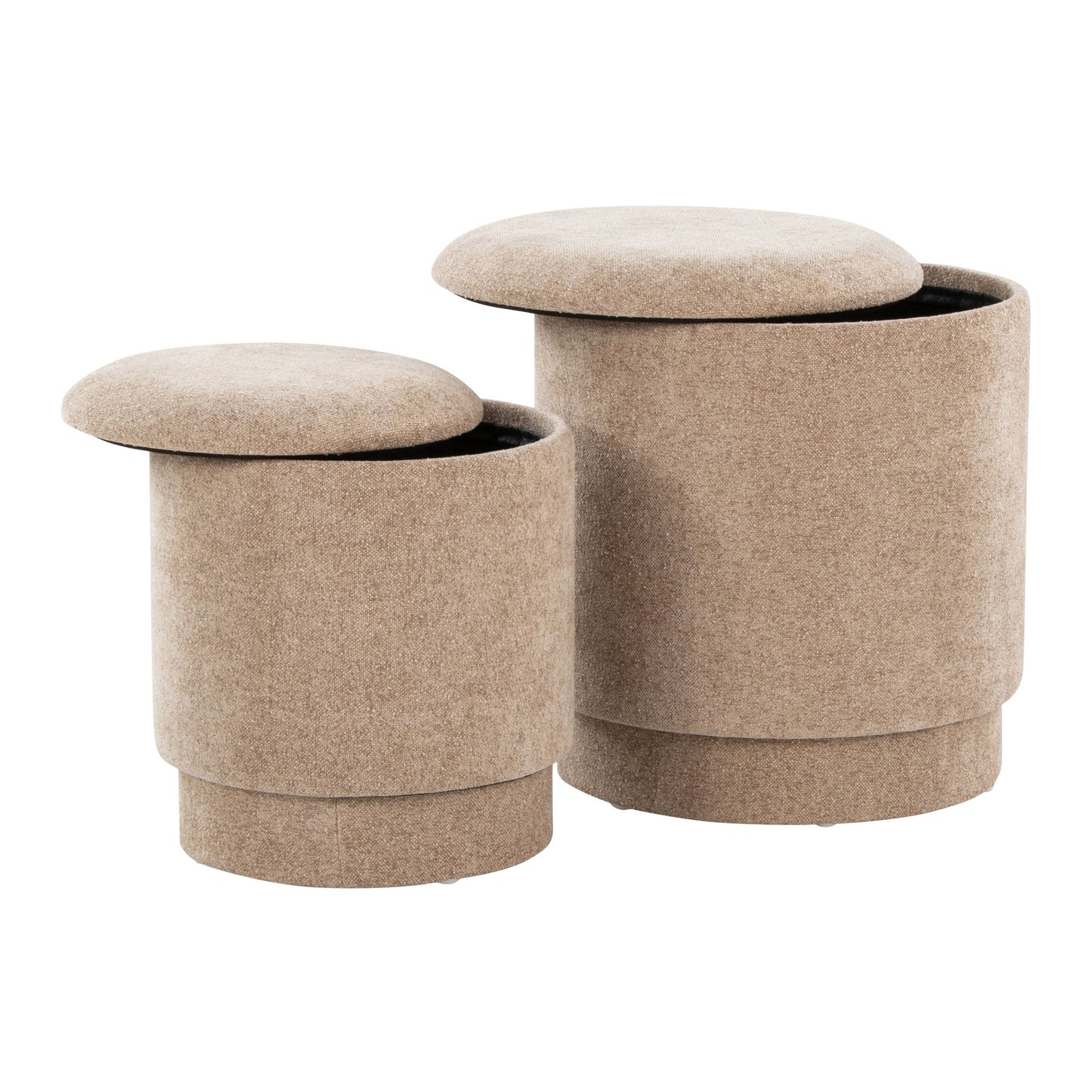 Marla - Upholste Contemporary Ottoman Set Lumi Source