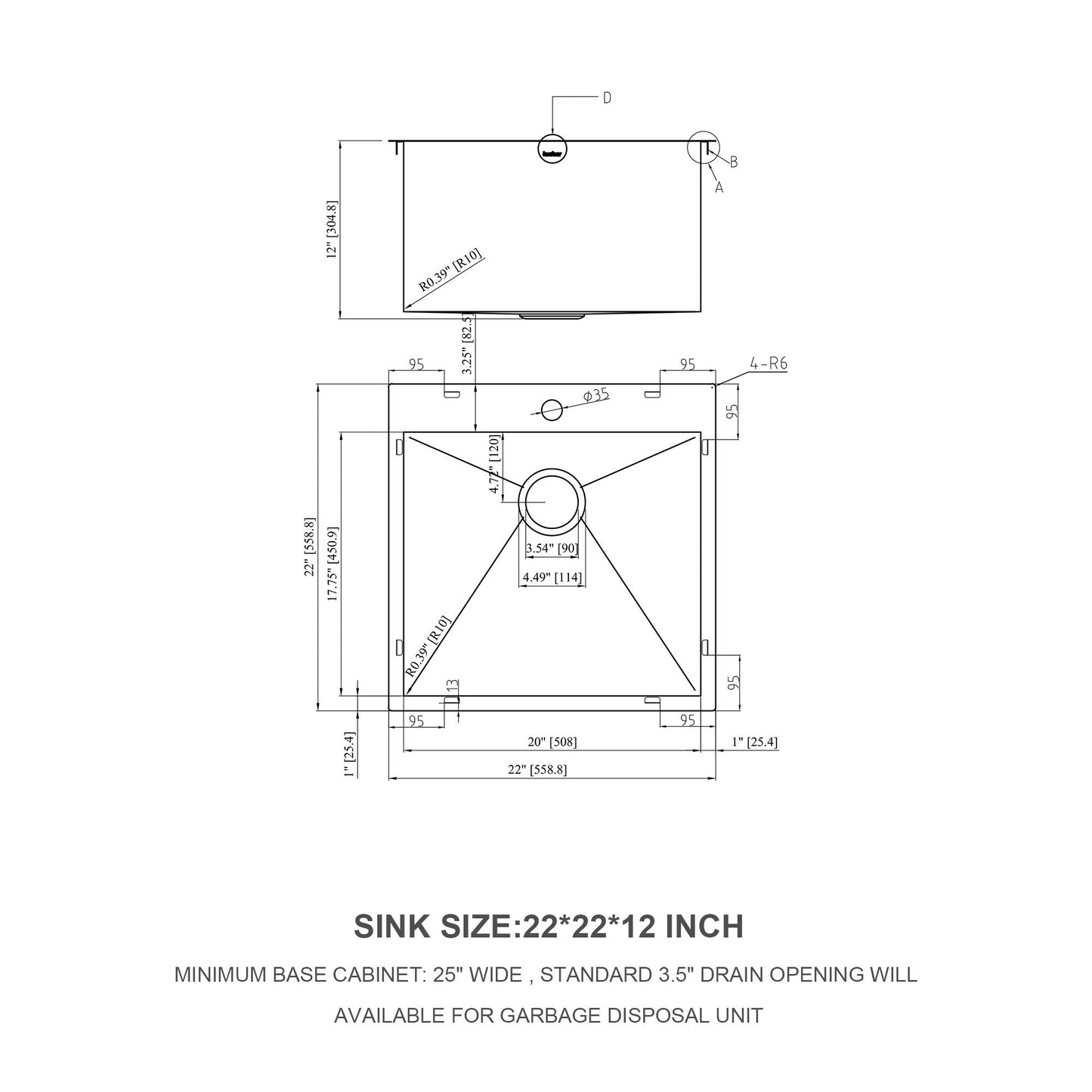 Stainless Steel Drop In Kitchen Sink, Topmount Daily Nest
