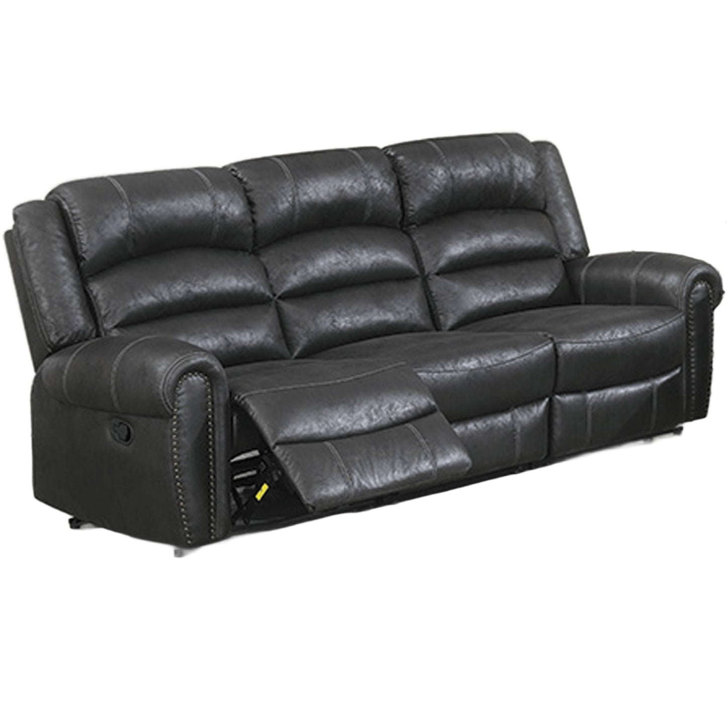 Power Reclining Sofa With Built In USB Port - Black Home Essentials