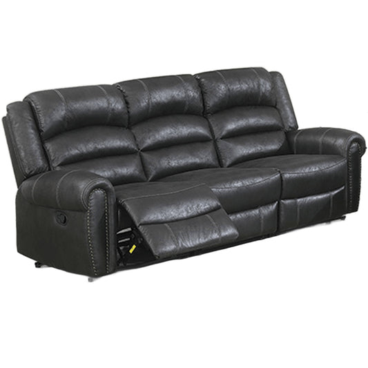 Power Reclining Sofa With Built In USB Port - Black Home Essentials