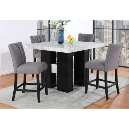 Mikha - Bar Table And 4 Bar Stools Global Furniture USA