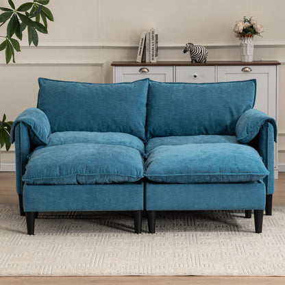 Convertible Combination Sofa With Footstools With Storage Home Essentials
