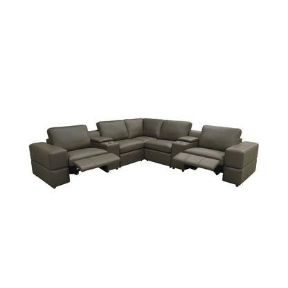 Upholstered Large Arms Sectional With Recliner Seats Home Essentials
