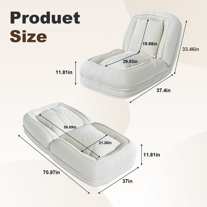 Upholstered Foldable Lazy Sofa Bed For Adults And Pets Home Essentials
