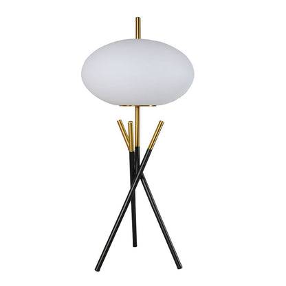 Table Lamp - Black / Gold Crown Mark