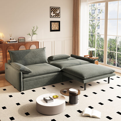 4 Seat Convertible Sleeper Sofa Bed, Modern With Storage Home Essentials