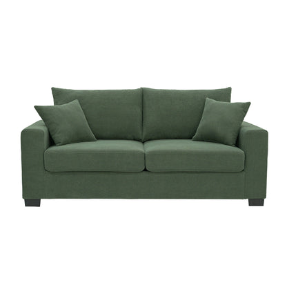 2 Seater Sofa, 2 Throw Pillows For Living Room Home Essentials