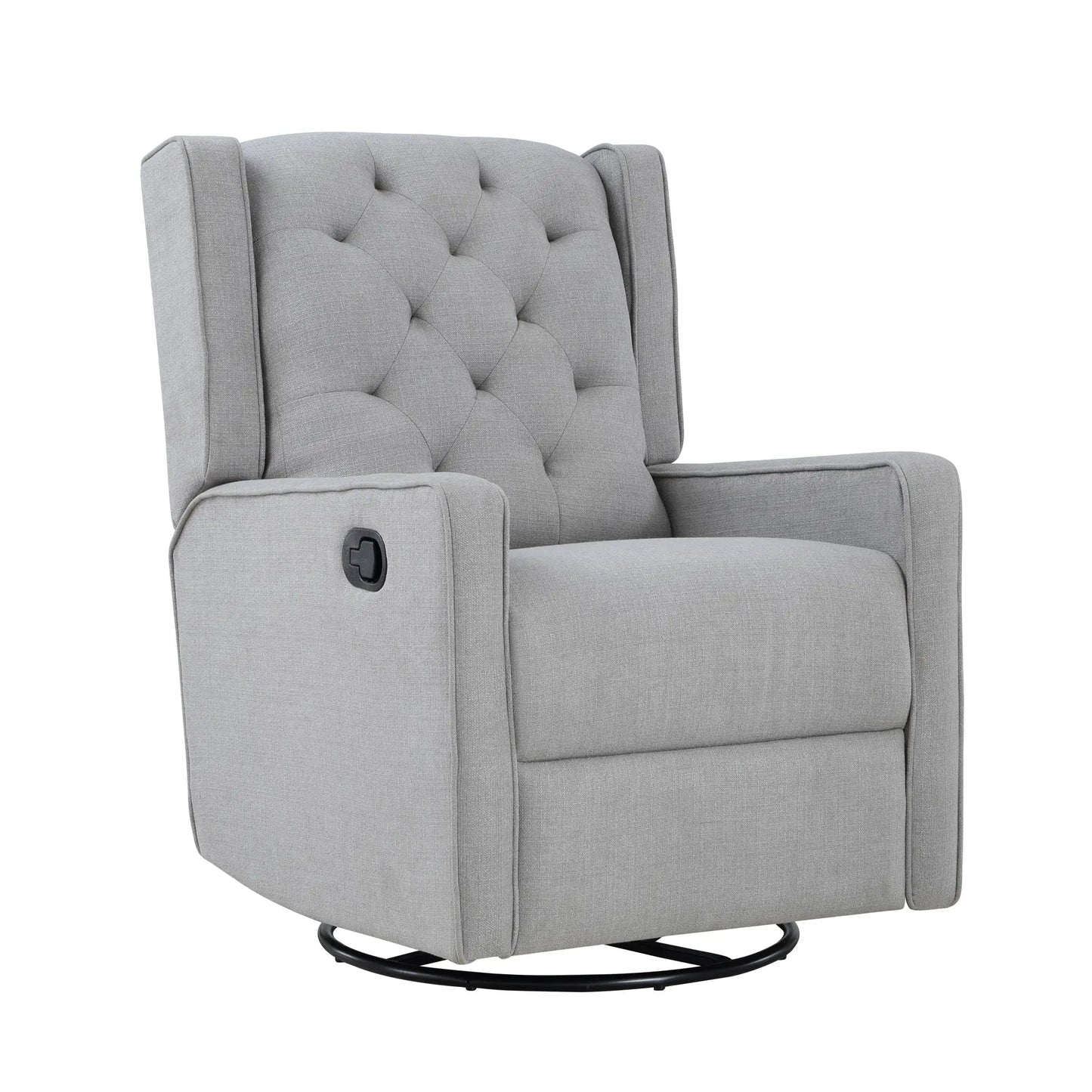 Milah - Gliding Swivel Recliner Tufted Suite Bebe