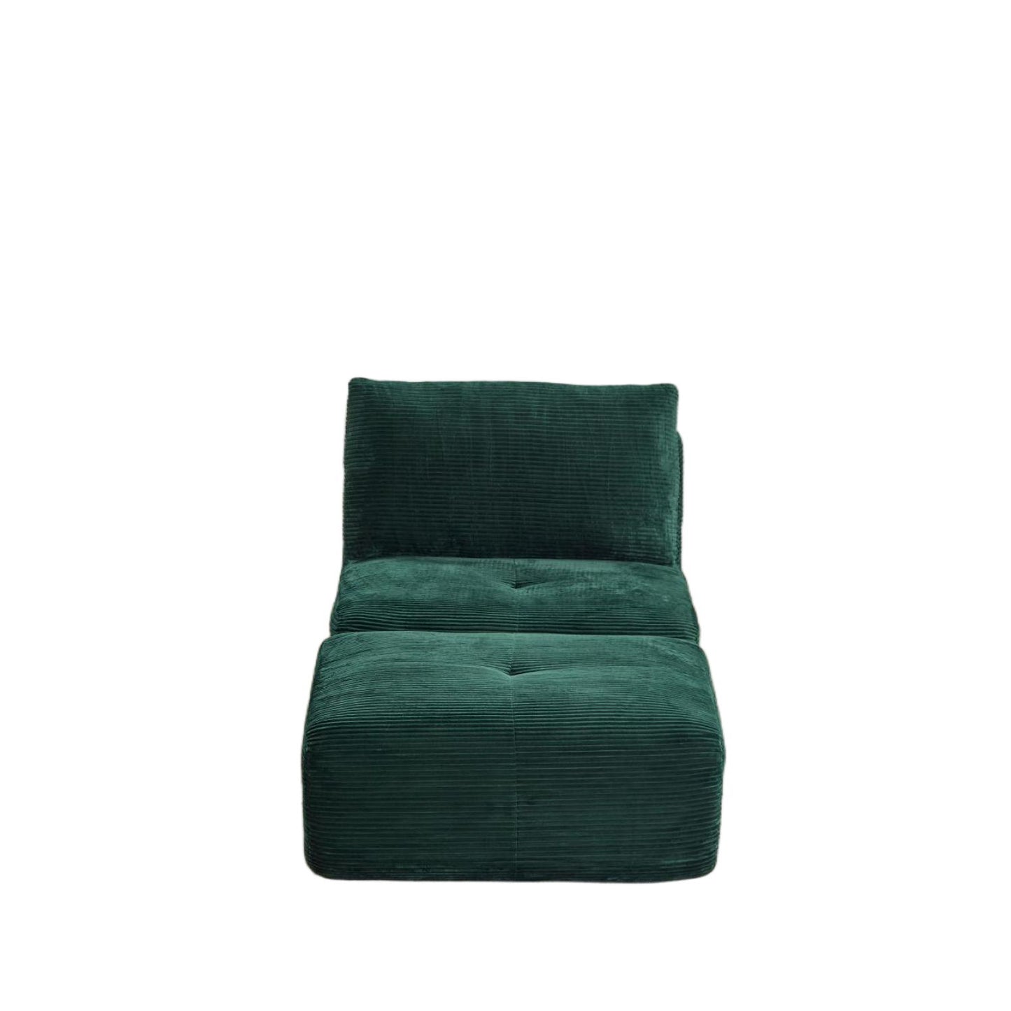 Single Chaise Longue With Movable Ottoman For Living Room Home Essentials